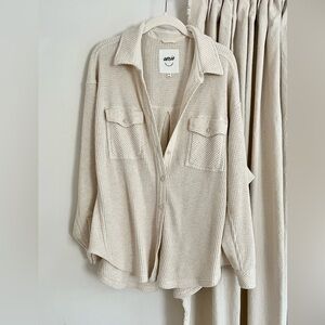 Aerie lumberjane waffle shirt